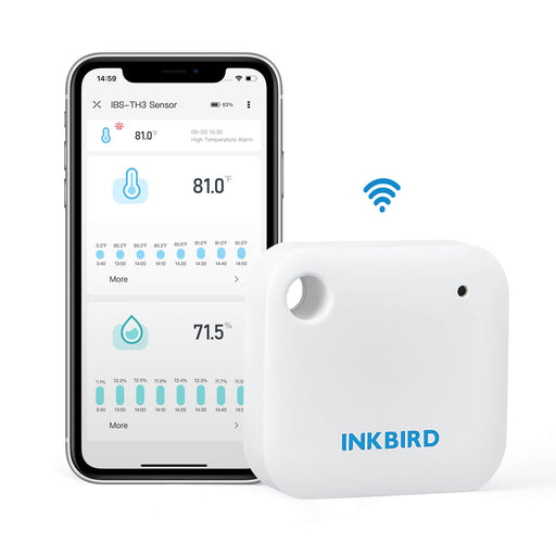 Hands on Review: Inkbird Wireless Temperature Sensor IBS-TH1 and WiFi  Gateway IBS-M1 + Keezer Reconfiguration and Temperature Analysis