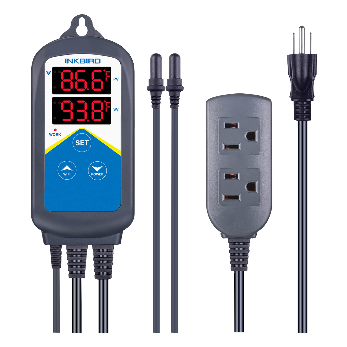 Inkbird WiFi Thermometer IBBQ-4T and Instant Read Thermometer IHT