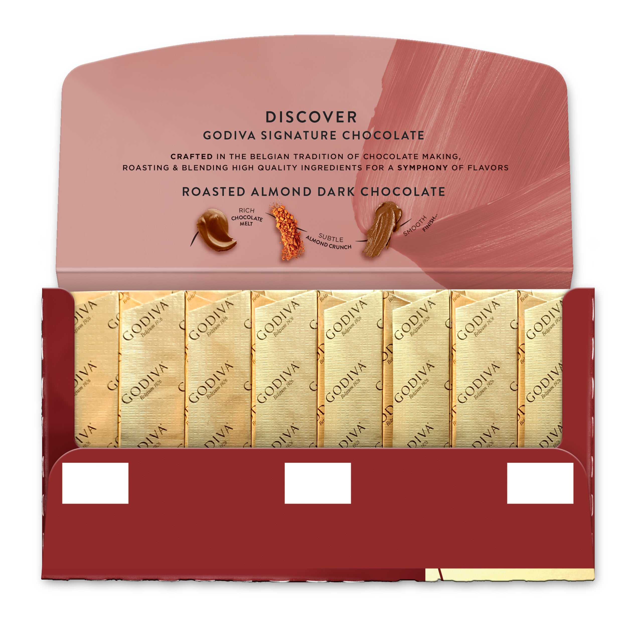 Dark Chocolate Roasted Almond Signature Tablet, 90g – GODIVA Australia