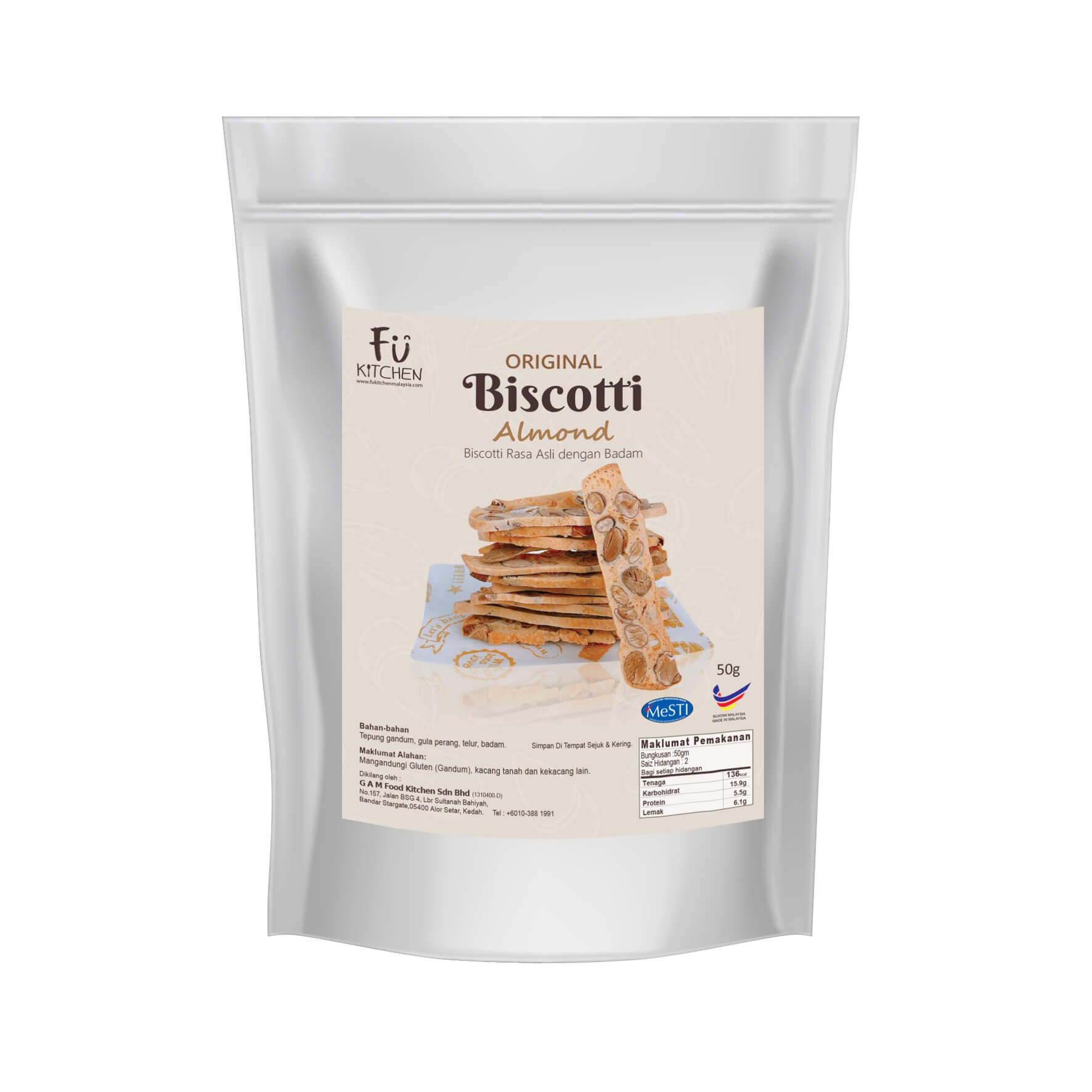 original almond biscotti 50g