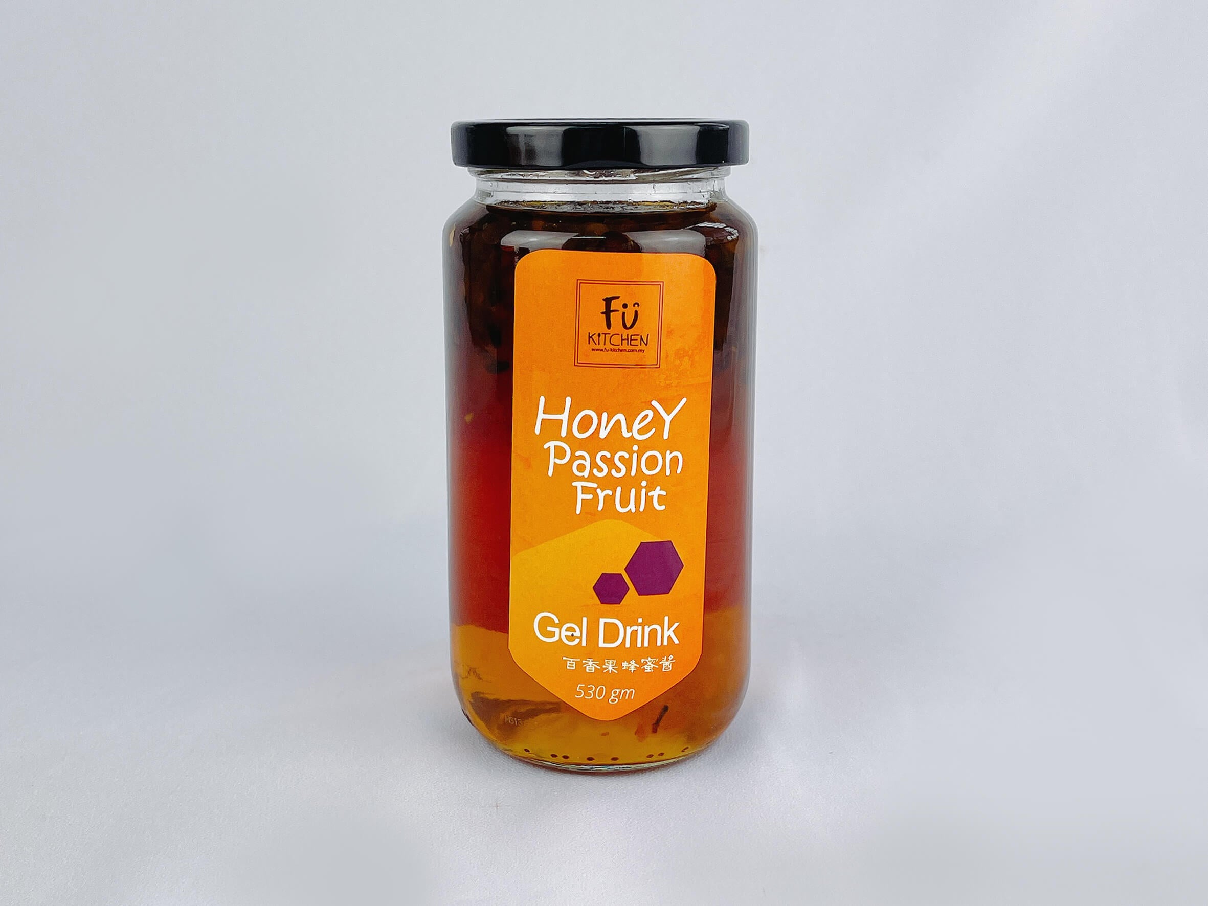 wild honey with passion fruits