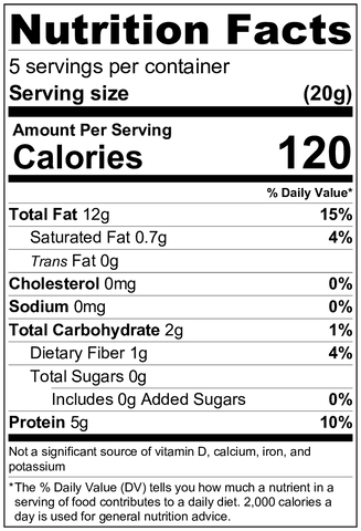 Roasted Walnuts (100gm) nutrition 