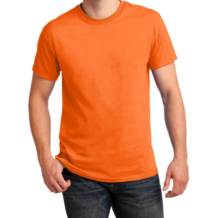 Gildan Safety T-Shirt (No Pocket) Safety Orange – Hi Viz Safety Wear