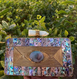 Load image into Gallery viewer, Luxury Soiree Clutch: Abalone Gold Clutch
