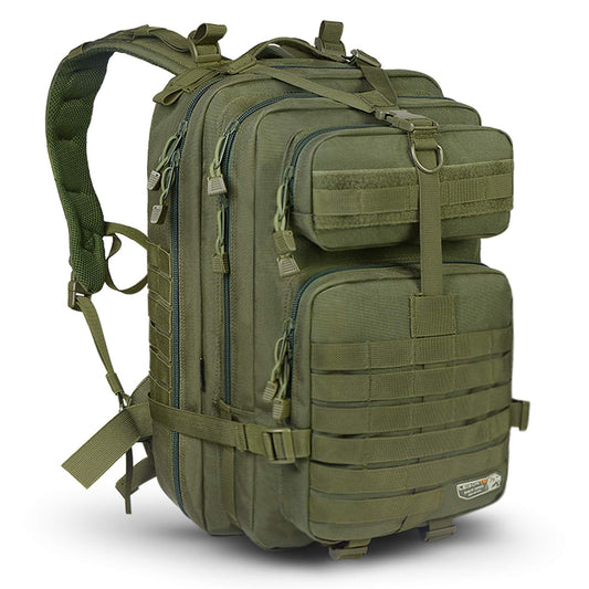 QT&QY Military Tactical Backpacks For Men Rucking Army Molle Daypack 45L  Large 3 Day emergency survival