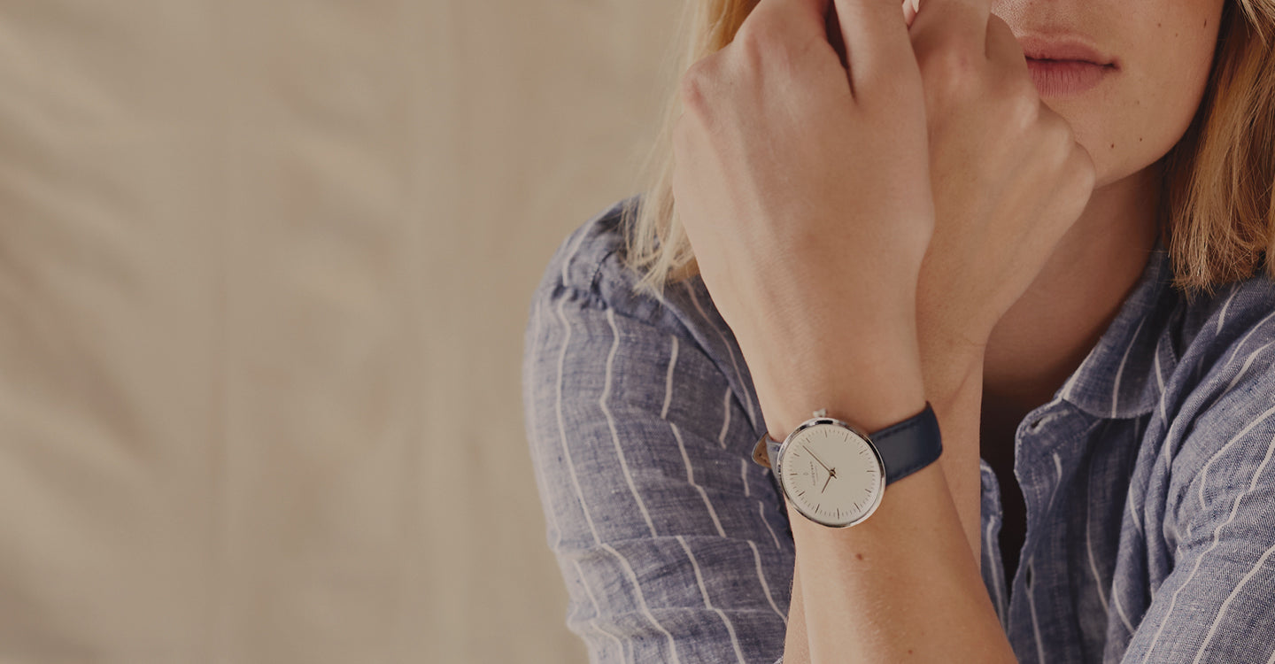 シルバーのレディース腕時計 おしゃれな北欧デザインブランド