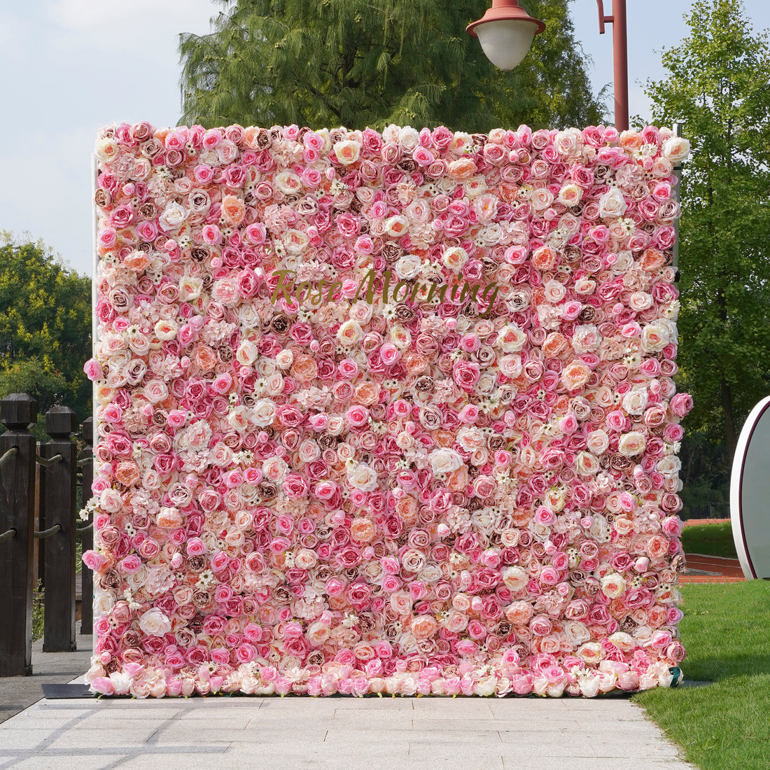 Barbie:3D Curtain flower wall Rolling up Wall R600 - 8ft*8ft