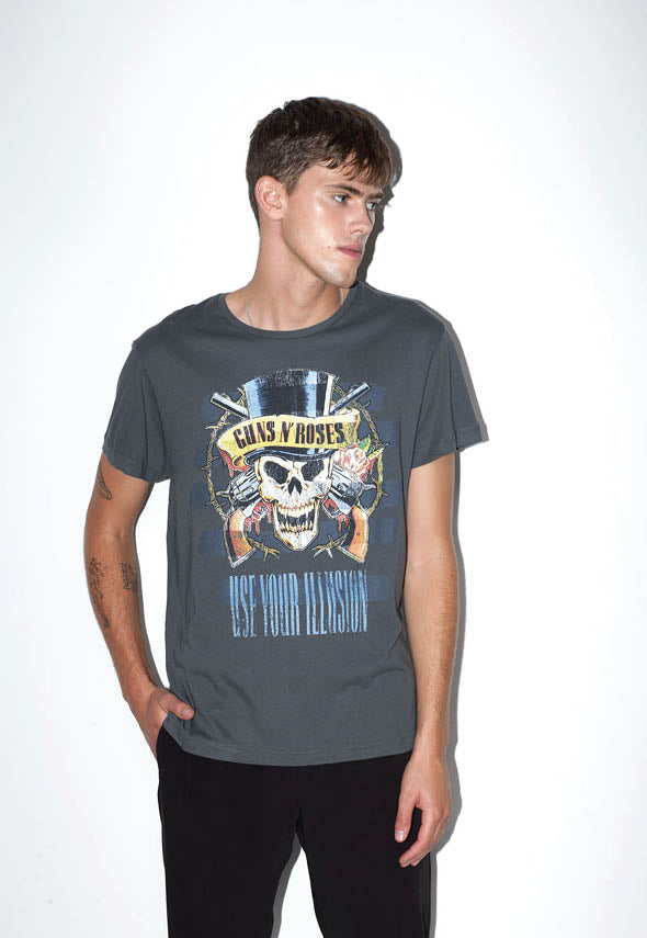 Guns N' Roses Men's Skull T-Shirt Regular or Slim Fit – 360° ICÔN – 360° ICÔN