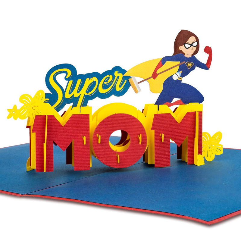 Biglietto pop-up Super mamma