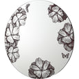 Floral Silk Wall Mirror II