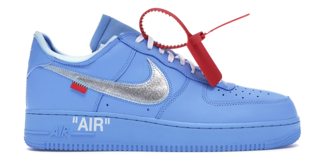 blue off white air force one
