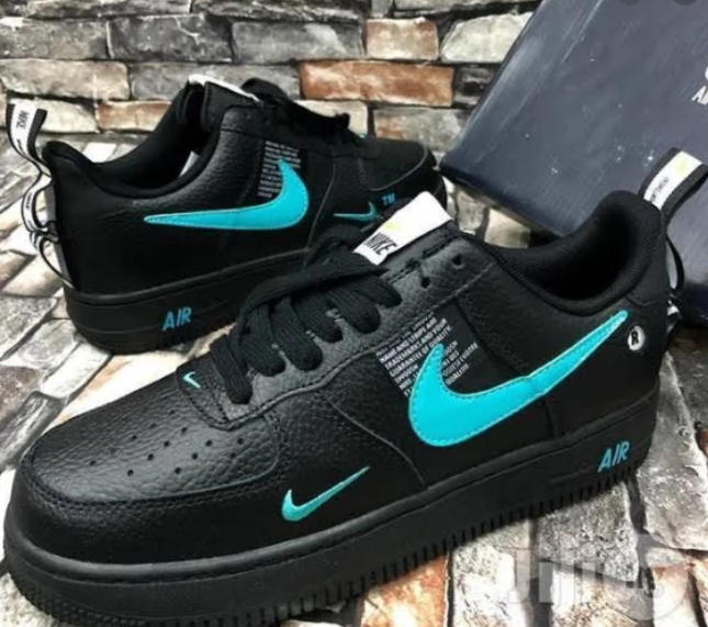 air force 1 low utility black blue