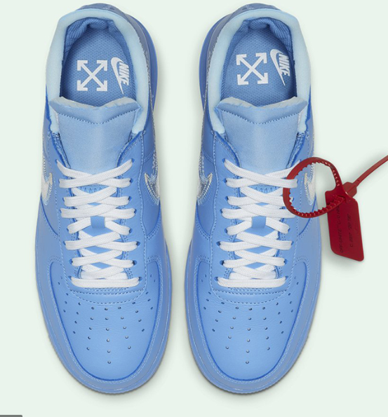 off white air force 1 university blue