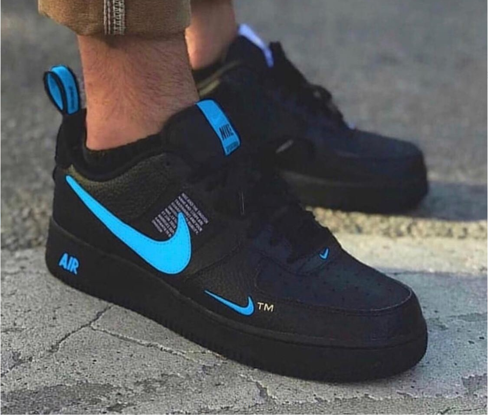 nike air force 1 lv8 utility black and blue