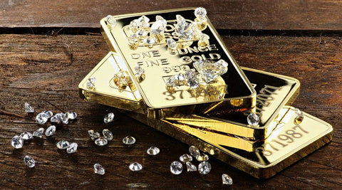 Gold versus diamonds