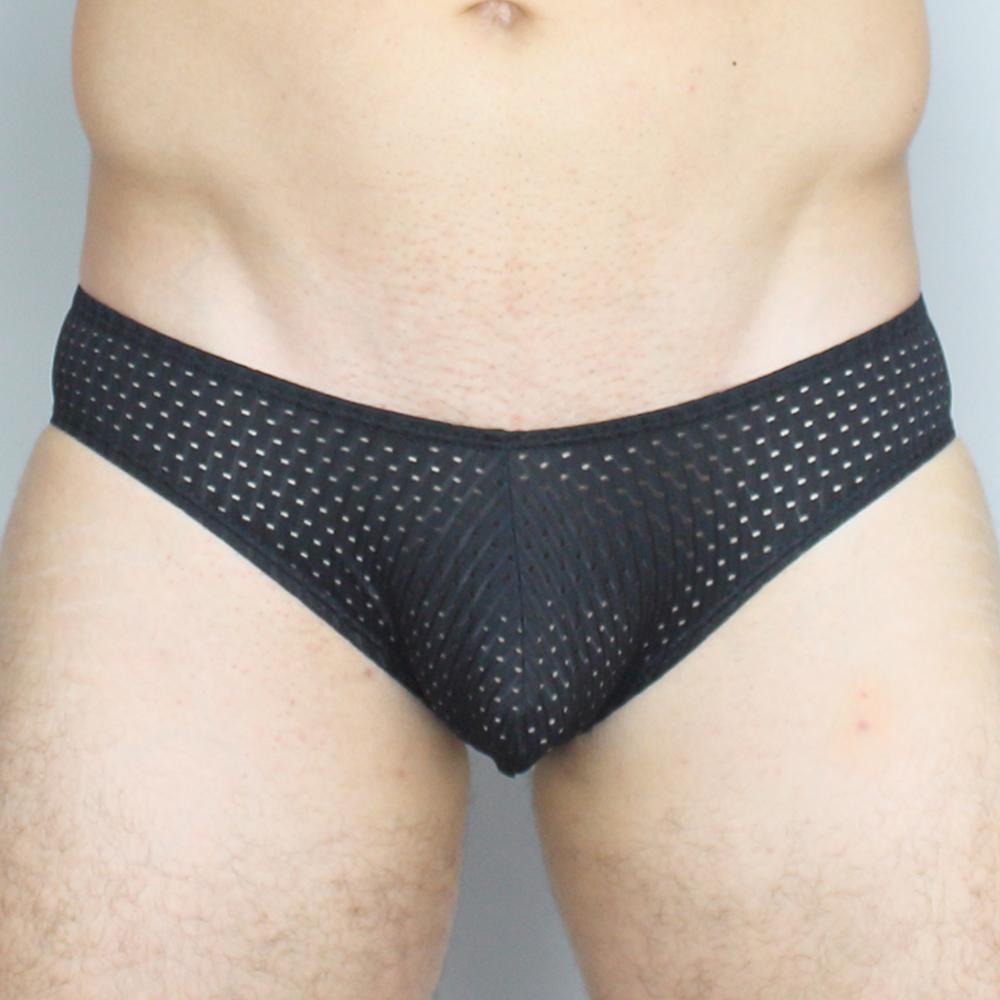 VARIOUS Men's Slinky Soft Stretch Semi-Transparent Spandex Thong-Lycra  Underwear - Helia Beer Co