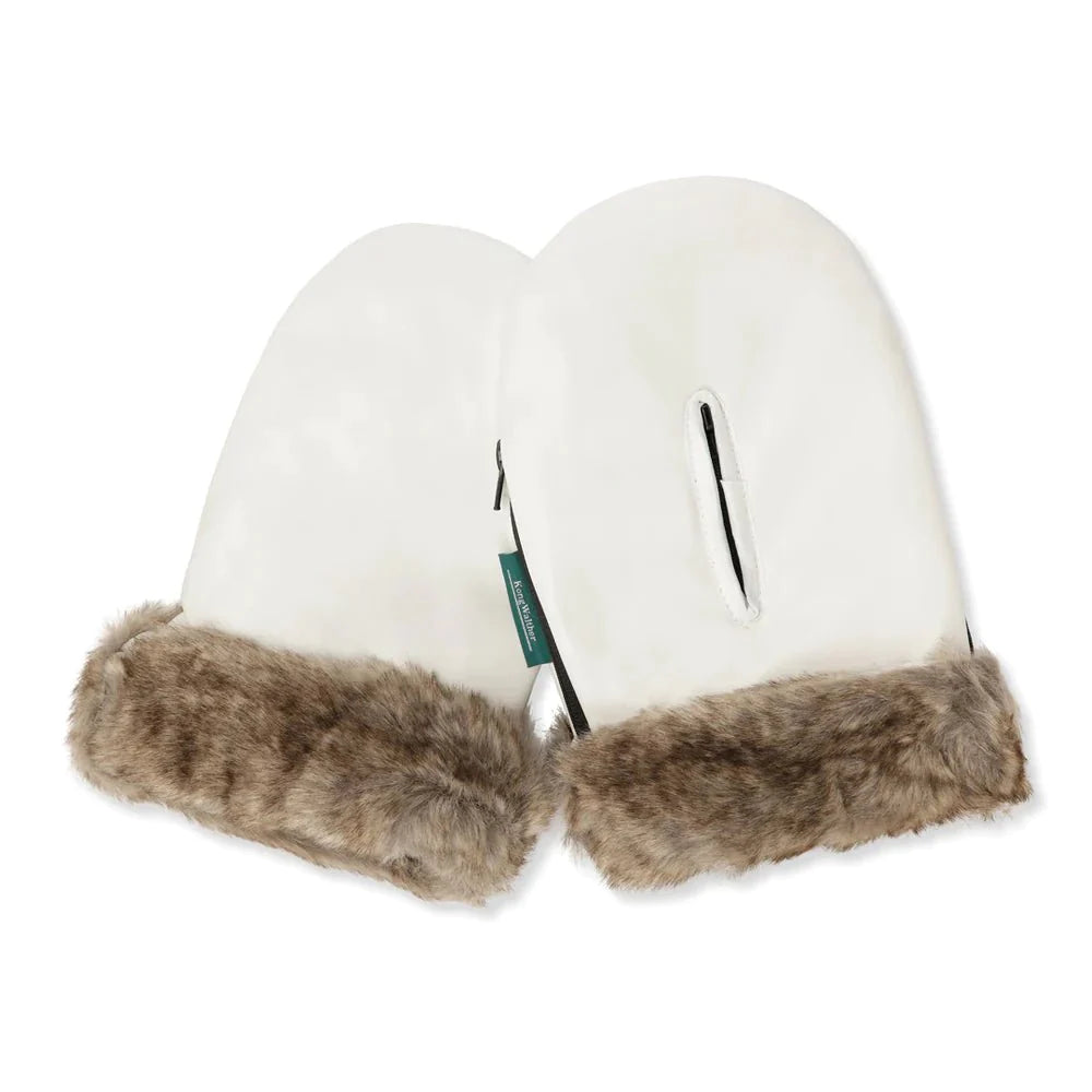 Se KongWalther Østerbro handsker, Creme Fur, Hvid med fleece for hos Expectationscph.com