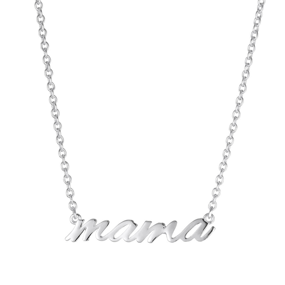 Se MotherLove Mama-halskæde i sølv hos Expectationscph.com