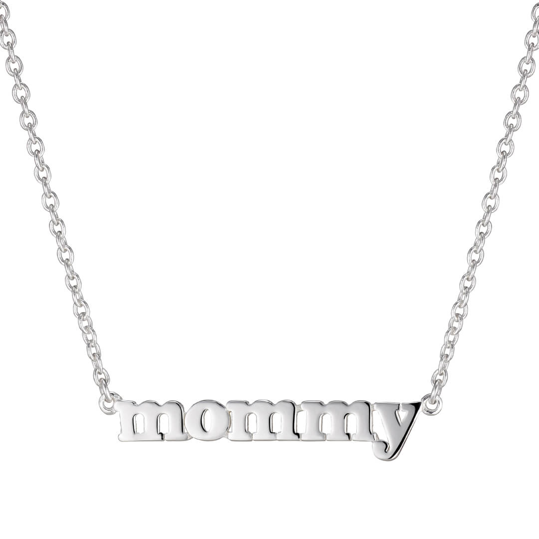 Se MotherLove Mommy-halskæde i sølv hos Expectationscph.com