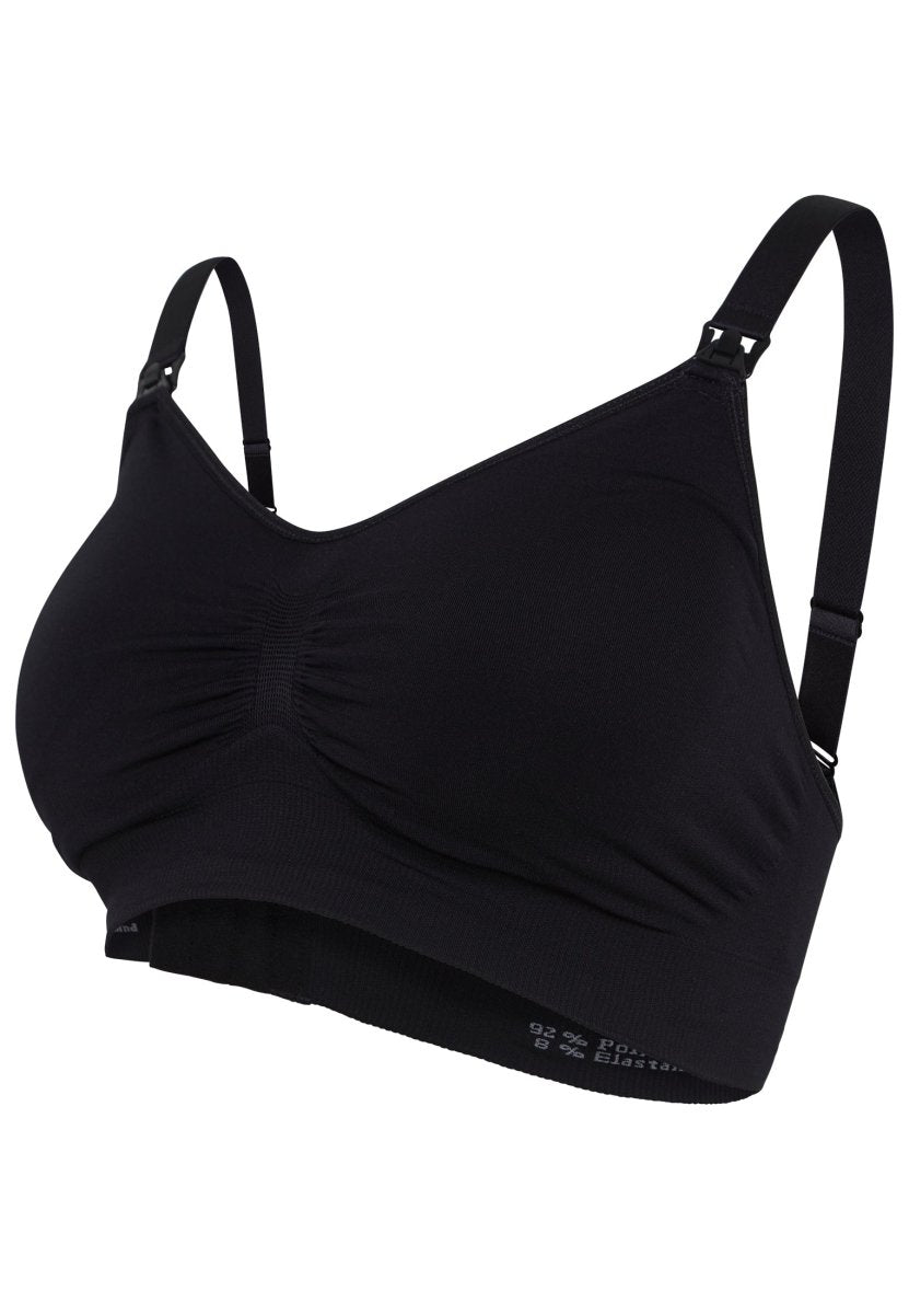 Se Carriwell Seamless Padded graviditets- og amme-bh med indlæg, sort - medium hos Expectationscph.com