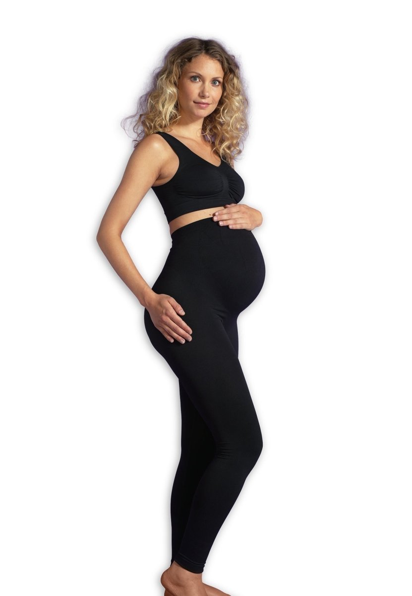 Billede af Carriwell graviditets-leggings med støtte, sorte - medium