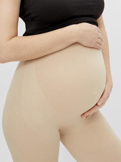 Billede af Mamalicious sømløse venteshorts, beige, MLTia - la/xl