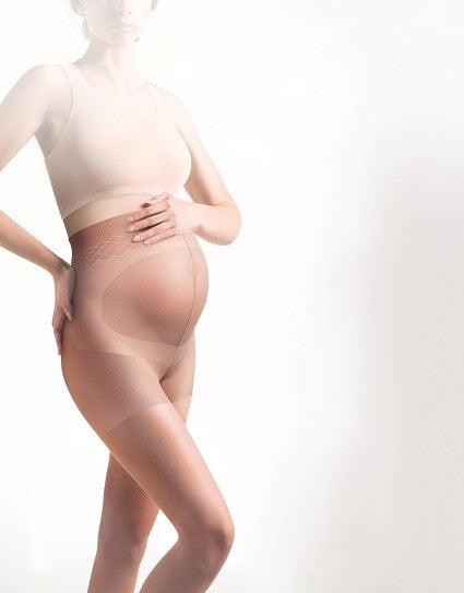 Billede af Strømpebukser til gravid, nude (2-pak) - XLarge