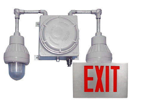 explosion proof exit sign combo