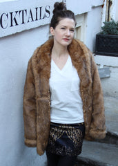 tshirt fur coat