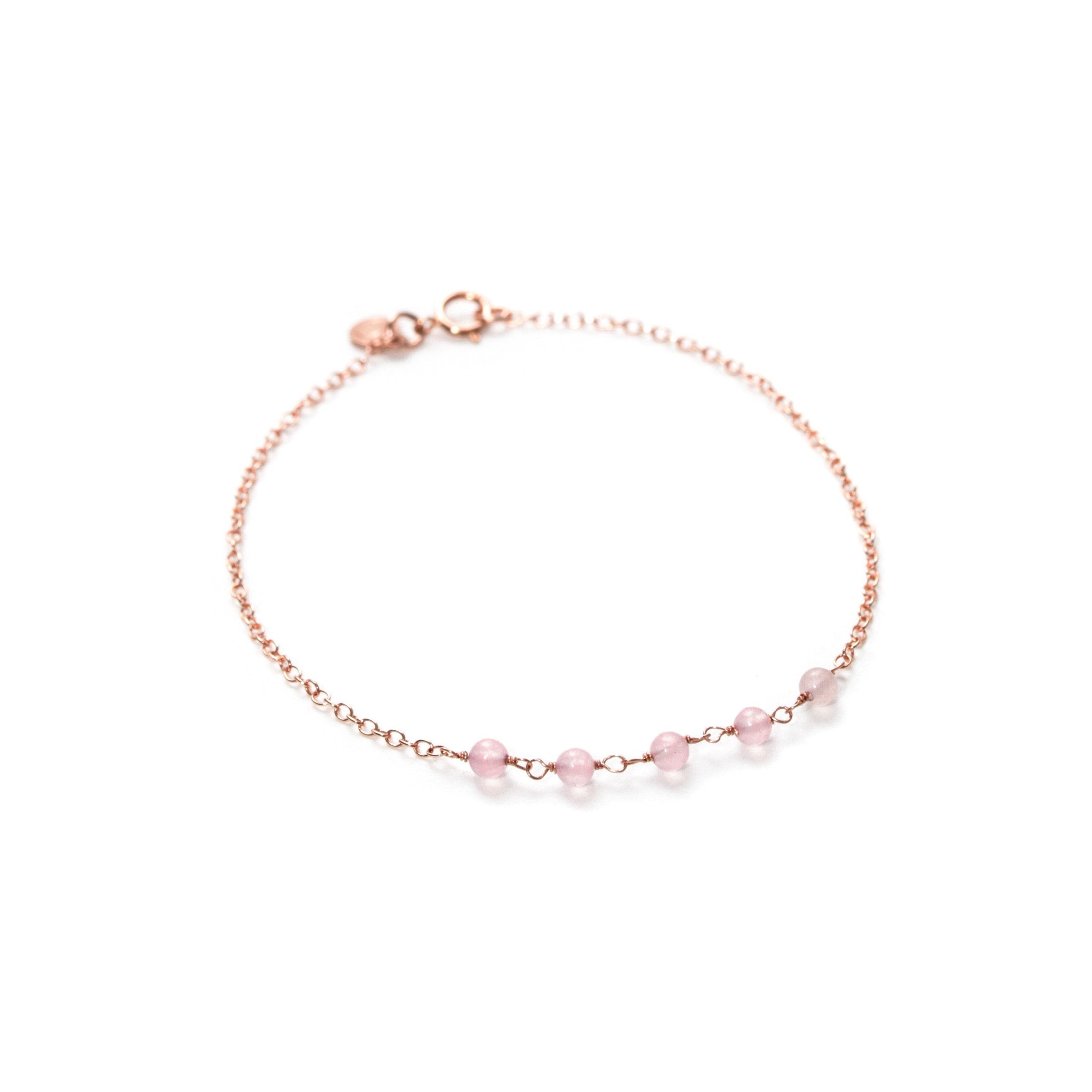 thin rose gold bracelet