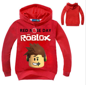 Roblox Red Nose Day Hoodie Pullover For Kids - 