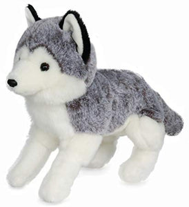 realistic husky stuffed animal