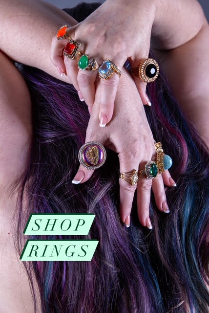 Spiritual/ crystal rings  Hippie jewelry, Hippie rings, Indie jewelry