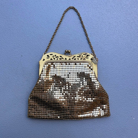 Gold mesh purse from Whiting and Davis