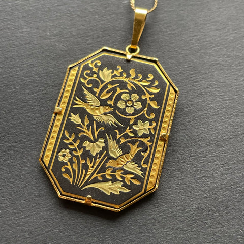 vintage damascene necklace from Bloomers and Frocks in Austin, Texas