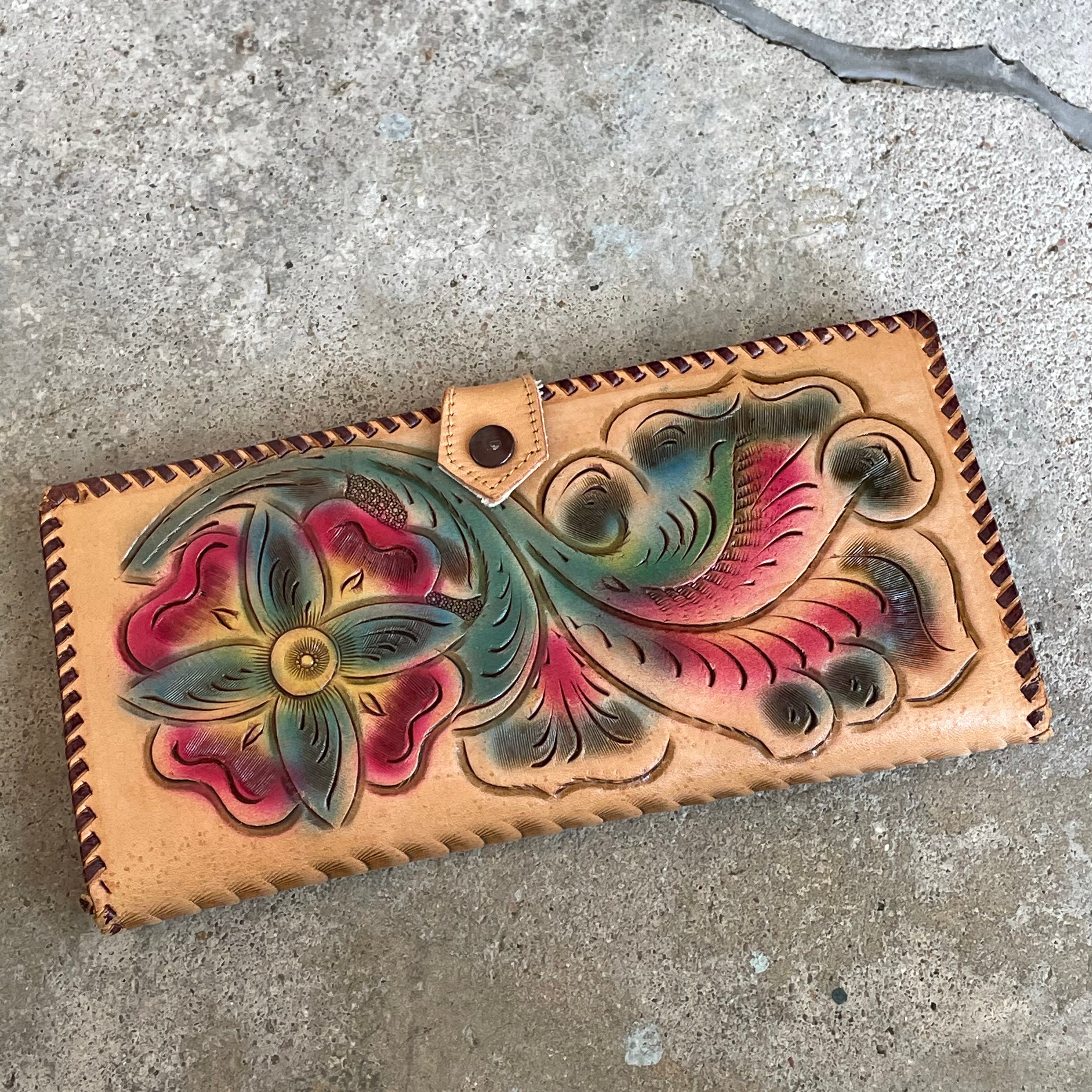 Hand Painted Leather Wallets