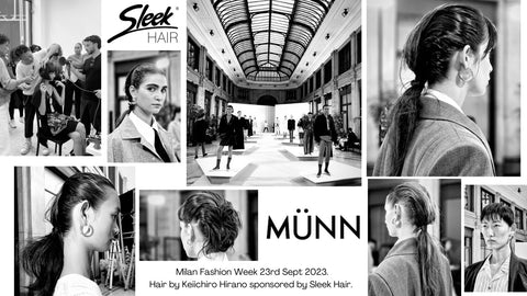 Sleek Hair sponsored Keiichiro Hirano during Milan Fashion Week