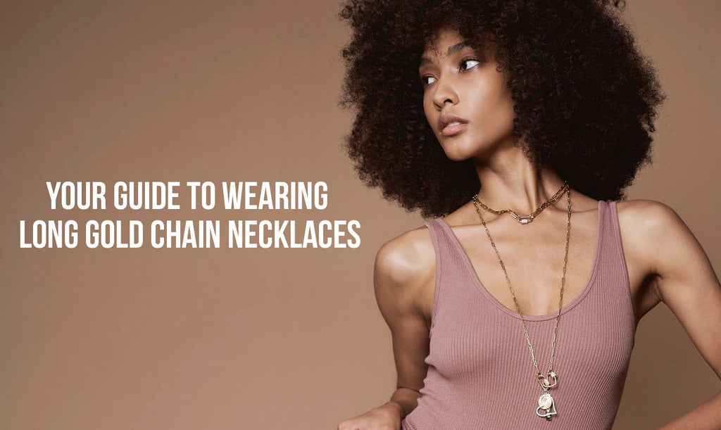 your guide to wearing long gold chain necklaces