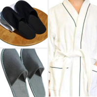 bathrobes and slippers