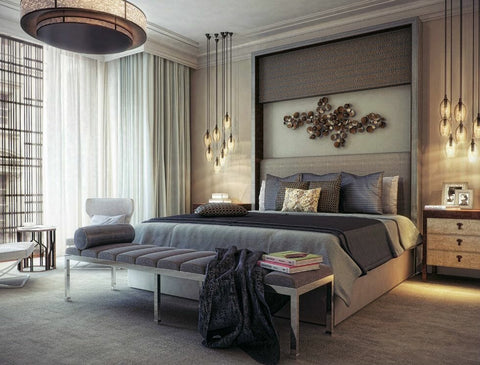 Luxurious bedroom with elegant decor