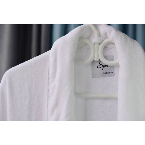 Plush Cloral Fleece Bathrobe