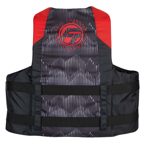 Full Throttle adult Nylon Life Jacket - Red / 2XL/4XL