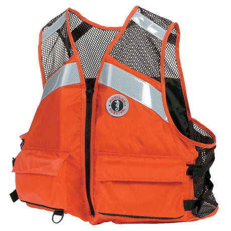 Mustang Youth Livery Foam Vest (Mango-Black)