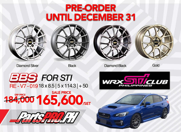 BBS RE-V7 WRX STi Club Philippines Partspro.ph