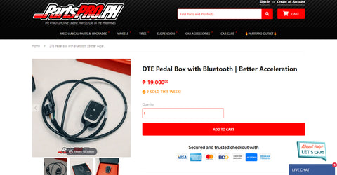 DTE Pedal Box with Bluetooth Better Acceleration