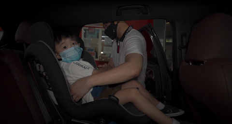 Arkin on the Car Seat