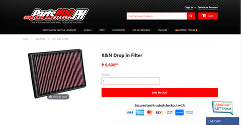 K&N Drop-in Filter