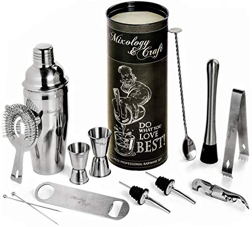 silver bartender tools set