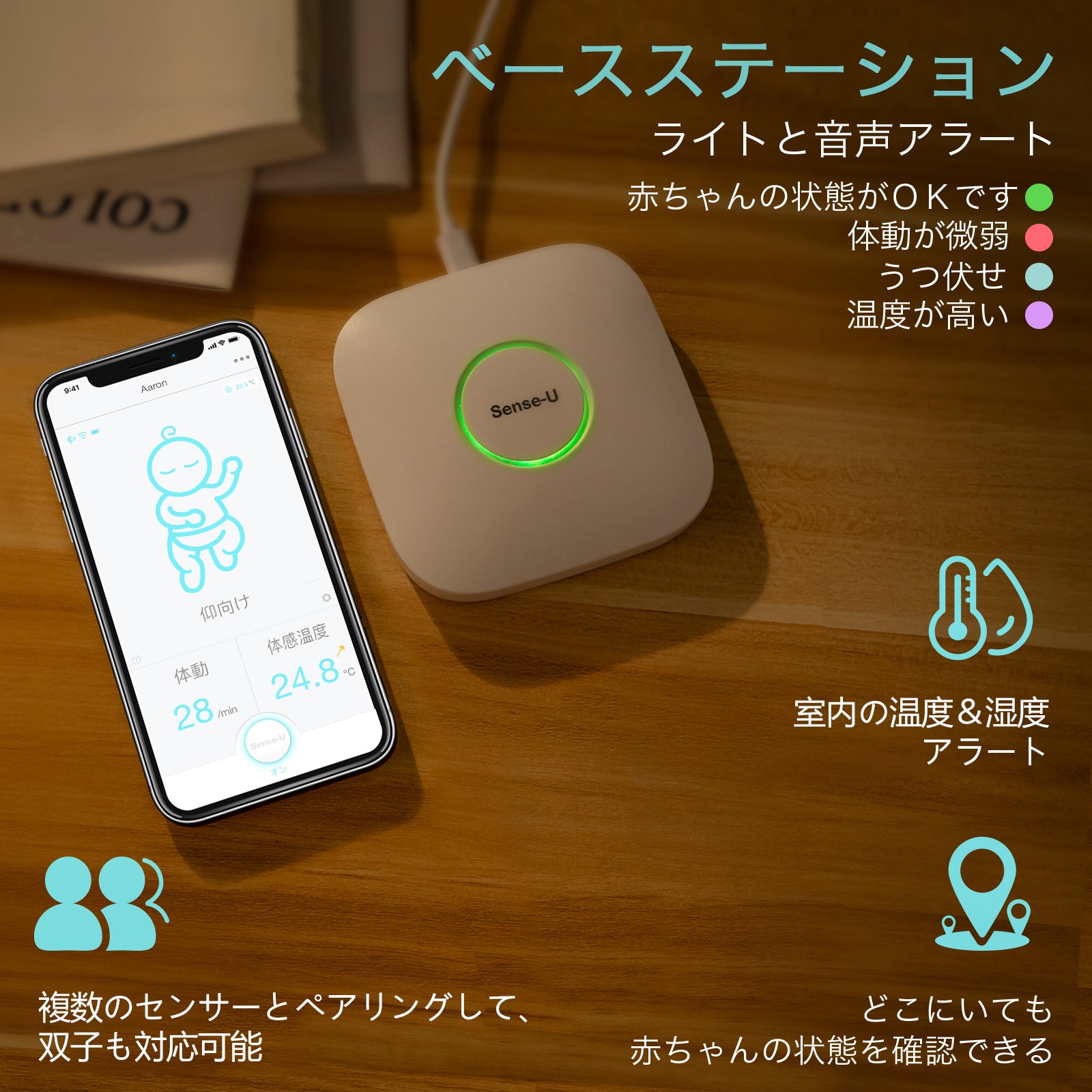 センスユーベビーモニター  Sense-U Smart Baby Monitor