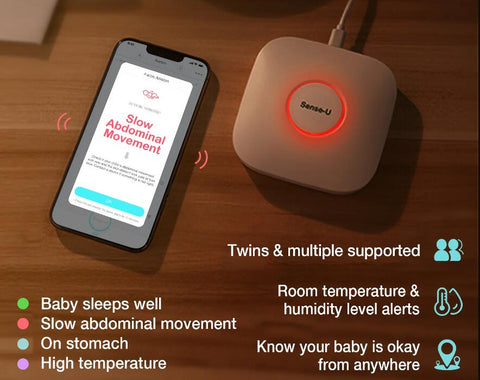 To keep things even cooler, consider using a fan, but remember, no direct aim at the baby. And here's the best part - with Sense-U Base Station, you'll have room temperature detecting superpowers at your fingertips! 